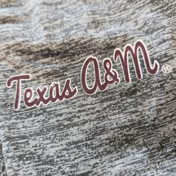 Colosseum Texas A&M Aggies Womens Large Gray Hood Half‎ Zip Pullover Long Sleeve - Picture 3 of 13